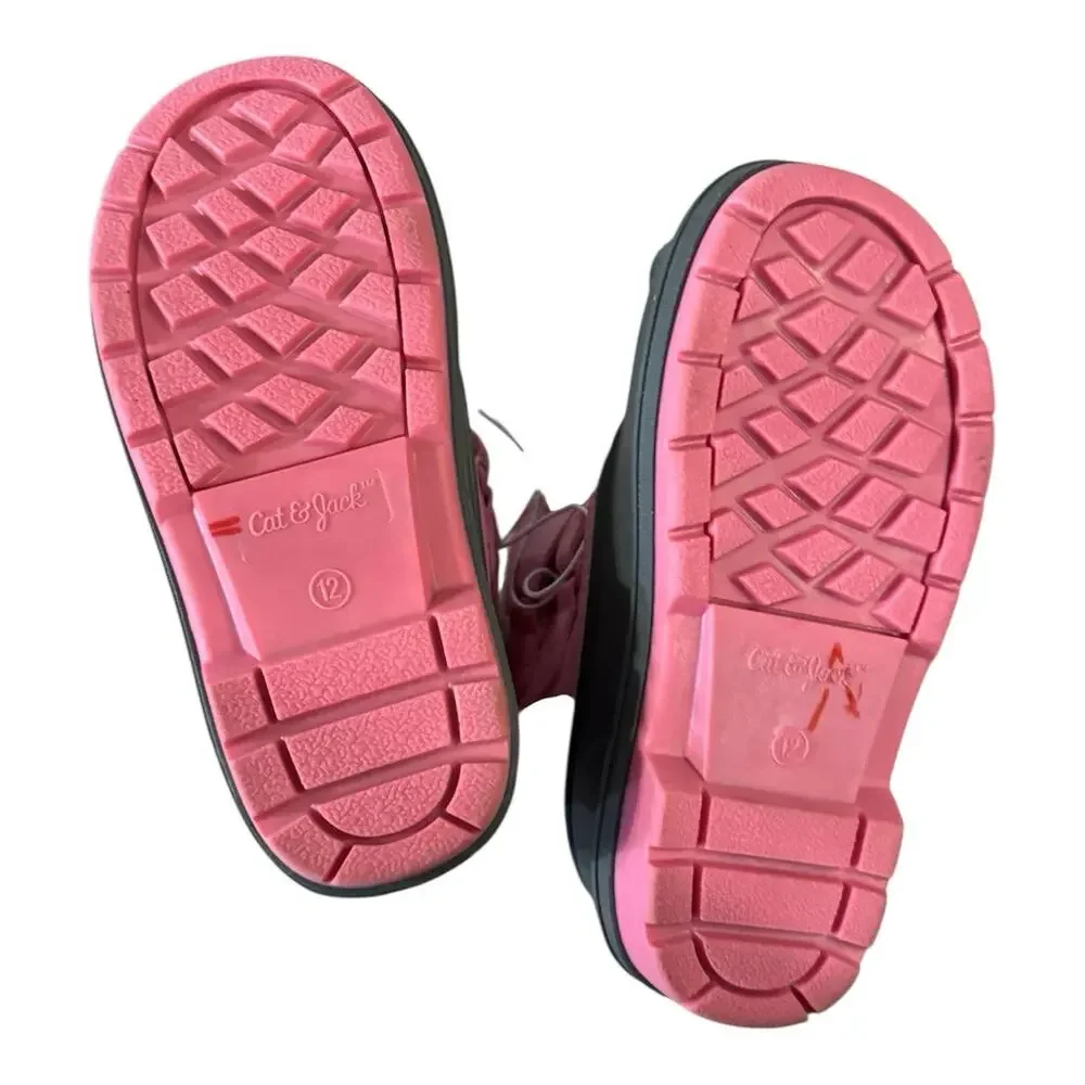 Cat & Jack Adorable Toddler Denver Waterproof Winter Snow Boots in Pink Size 12